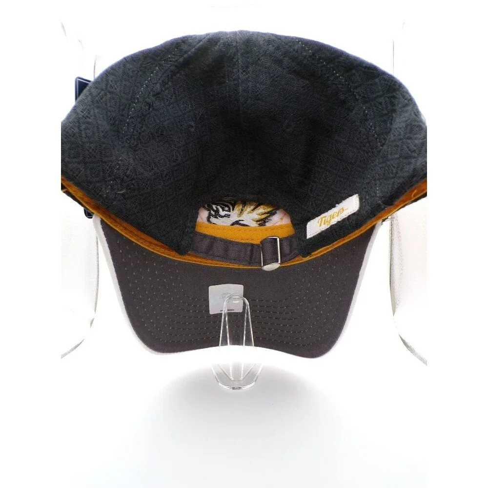 Mizzou Missouri Tigers Embroidered Baseball Cap Adjustable Black Gold